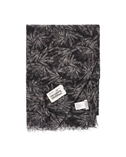 Brunello Cucinelli Gray Lead Patterned Scarf for men