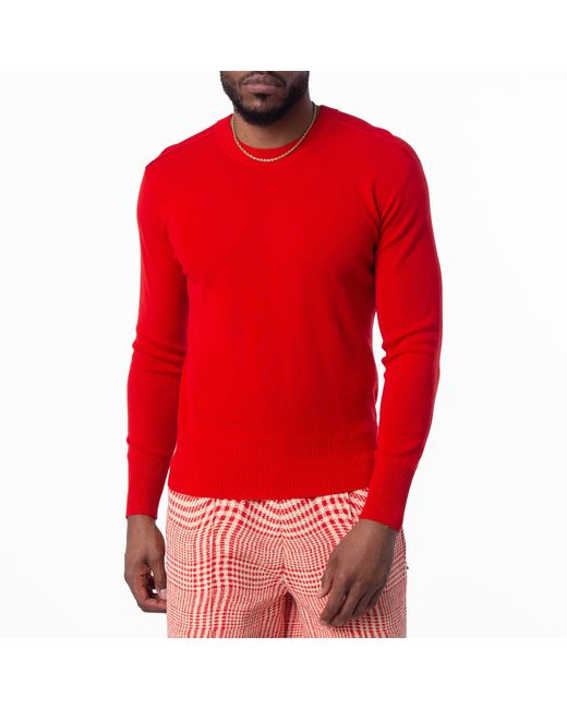 Burberry Red Wool Lightweight Sweater for men