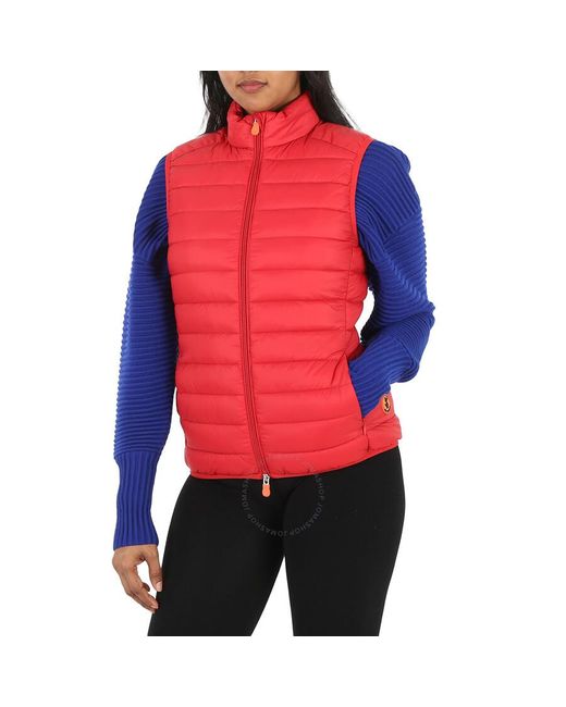 Save The Duck Red Tango Puffer Gilet Vest