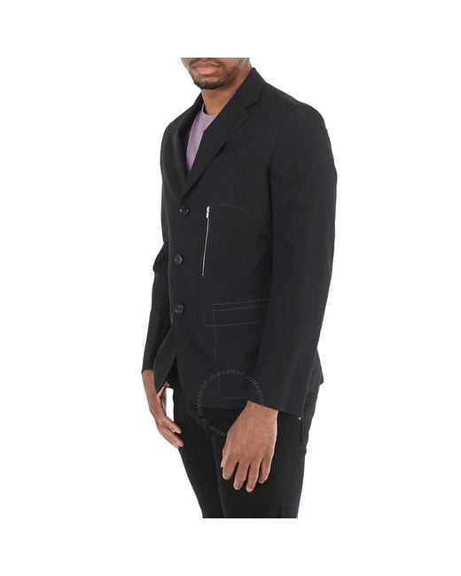 Hermès Black Wool And Silk Blazer Jacket for men