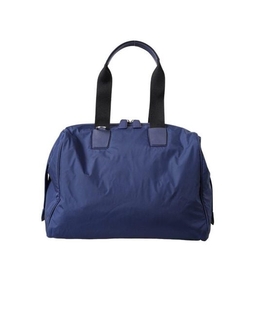 Dolce & Gabbana Blue Nylon Calfskin Hand Shoulder Duffel Bag for men