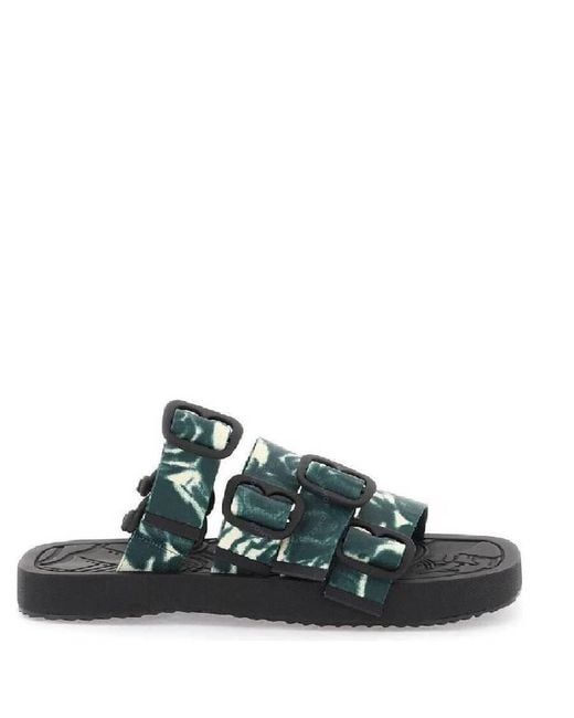 Burberry Green Rose Nylon Strap Sandals, Brand Size 41 Us for men