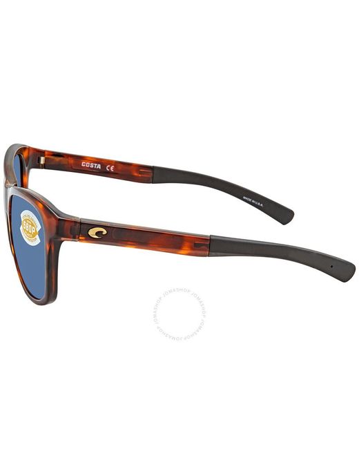 Costa Del Mar Vela Blue Mirror Polarized Polycarbonate Sunglasses Vla 10 Obmp 56 for men