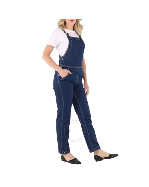 Burberry Blue Ladies Dark Canvas Jumpsuit, Size 2 (Us