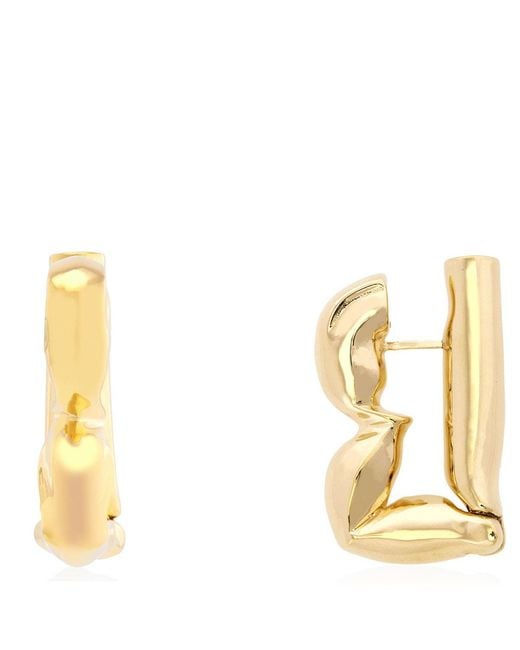 Burberry Metallic Packet B Statement Earring for men