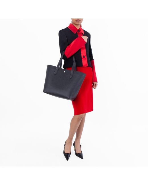 Montblanc Black Sartorial 146 Saffiano-Printed Leather Bag
