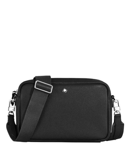 Montblanc Black Companion Leather Crossbody for men