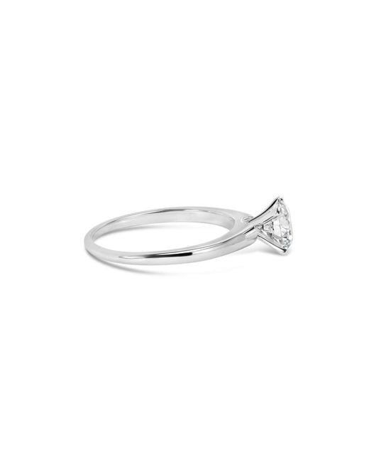 Haus of Brilliance White 14K 1.0 Cttw Round Lab Grown Diamond 4 Prong Solitaire Engagement Ring
