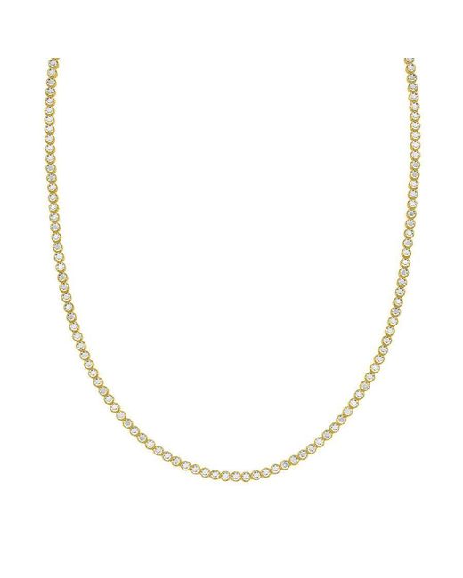 Tresorra Metallic 14K & Diamon'Oro Tennis Necklace
