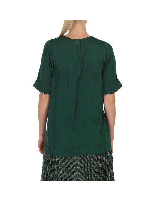 Essentiel Antwerp Green Essentiel Ladies Crewneck T-Shirt, Brand Size 34 (Us Size 0)
