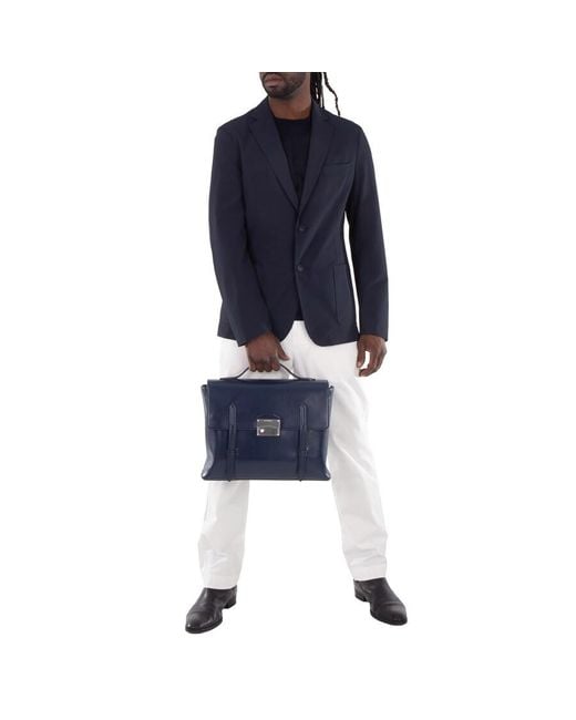 Montblanc Blue Meisterstuck Neo Leather Briefcase