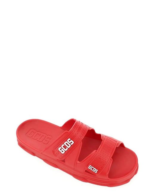 Gcds Red Logo Rubber Slides, Brand Size 40 Us for men