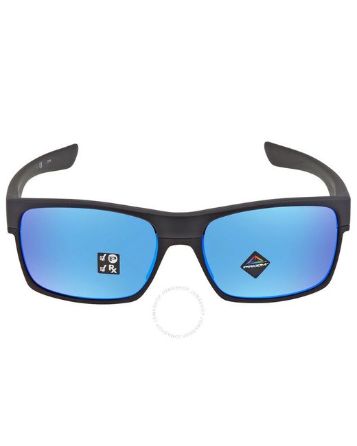 Oakley Blue Twoface Prizm Sapphire Polarized Rectangular Sunglasses Oo9189 918946 60 for men
