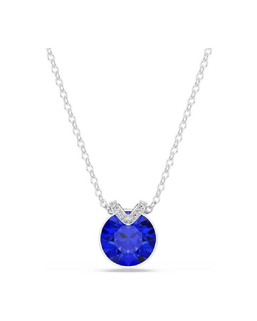 Swarovski Blue Bella V Pendant Crystal Necklace