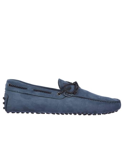 Tod's Suede Mens Captain Blue Gommino 