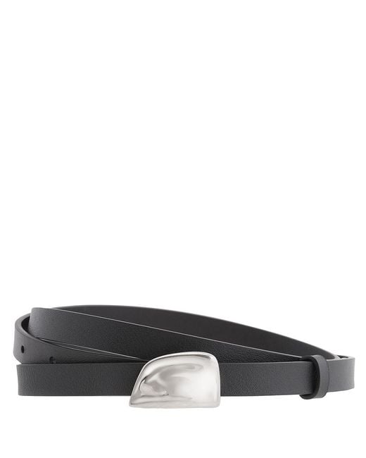 Burberry Black Signature Shield Leather Belt