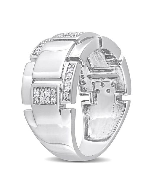 Amour Metallic 1/4 Ct Tw Diamond Ring for men