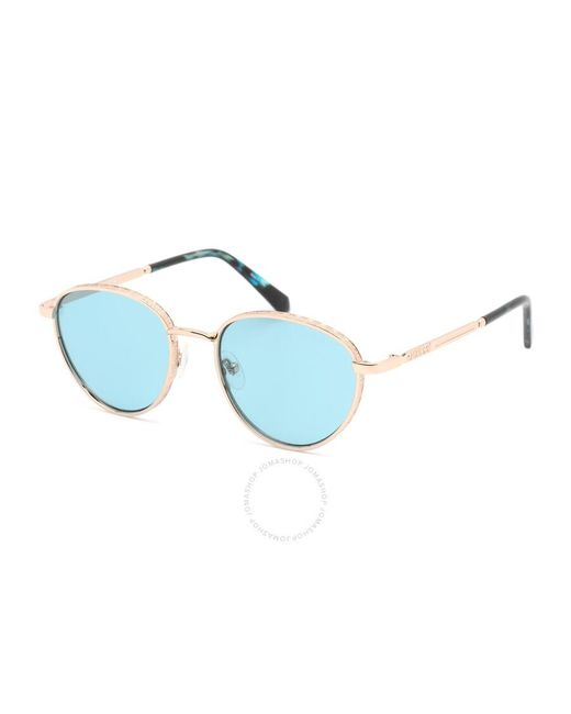 Guess Blue Oval Sunglasses Gu5205 32w 52