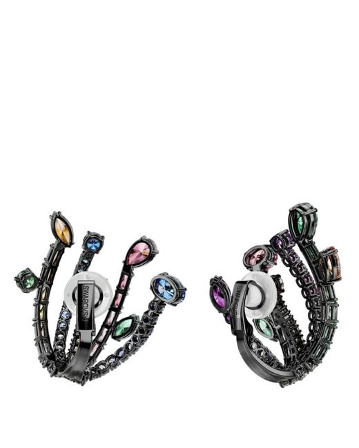 Swarovski Blue Matrix Bouquet Crystal Earrings