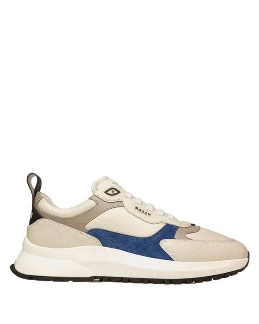 Bally Blue Dave Leather Low-Top Sneakers, Brand Size 11 Us for men