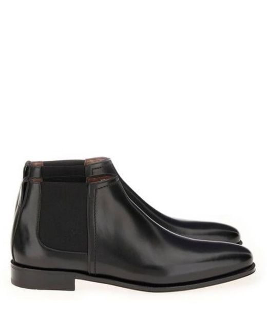 Ferragamo Black Nottingham Chelsea Ankle Boots for men