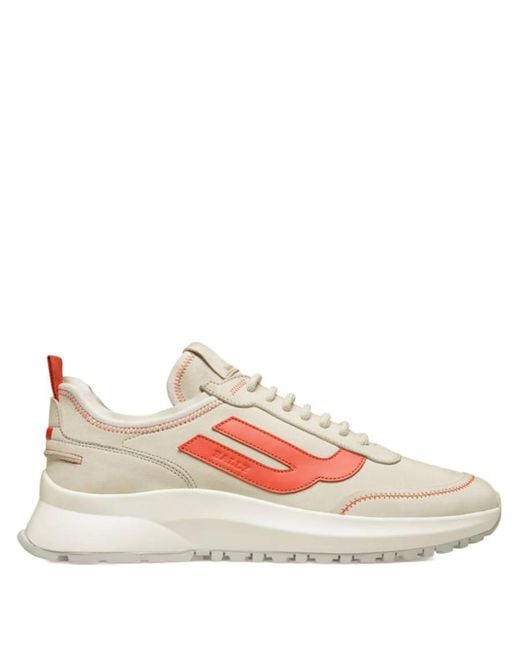 Bally Pink Darys Leather Low-Top Sneakers, Brand Size 10 Us for men