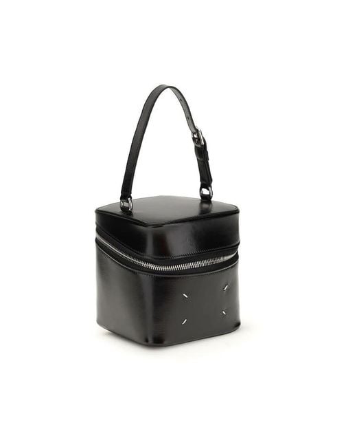 Maison Margiela Black Calf Leather Bucket Bag