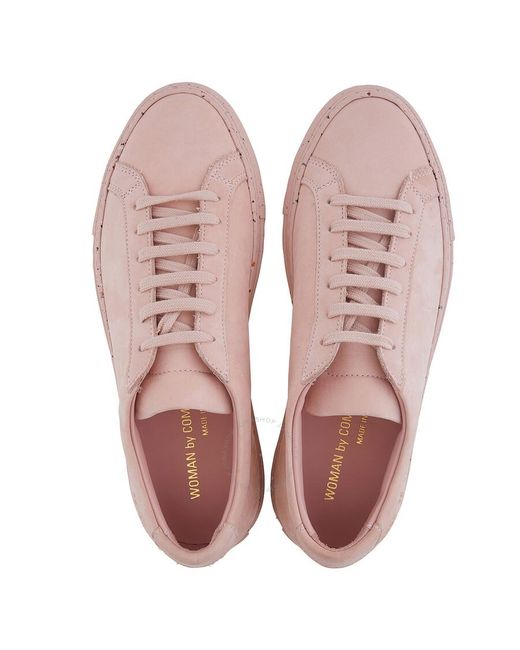 Common Projects Pink Blush Achilles Low-top Leather Sneakers