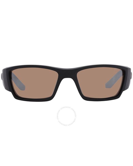 Costa Del Mar Brown Corbina Pro Copper Silver Mirror Polarized Glass Sunglasses 6s9109 910903 61 for men