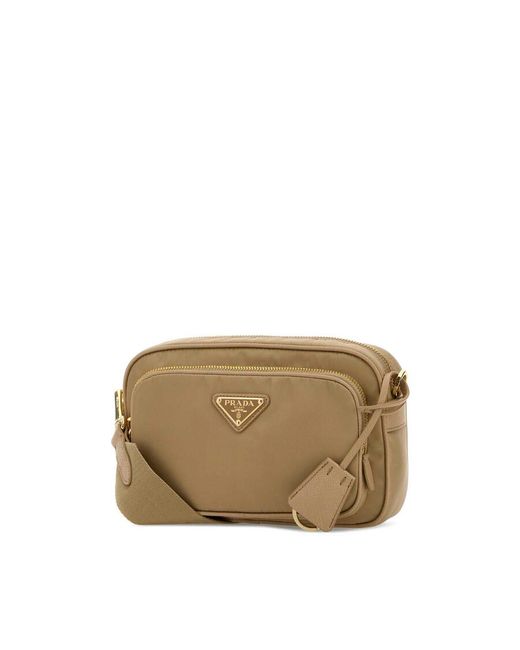 Prada Natural Re-Nylon Crossbody Bag