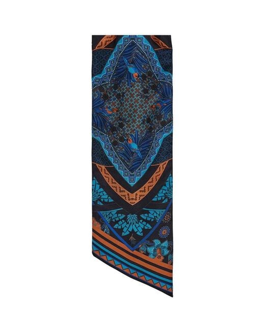 Ferragamo Blue Ferragamo Ba Nodonirva Scarf
