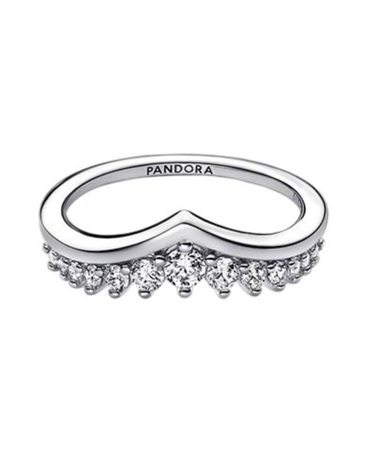 Pandora Metallic Sterling Timeless Wish Pave Ring