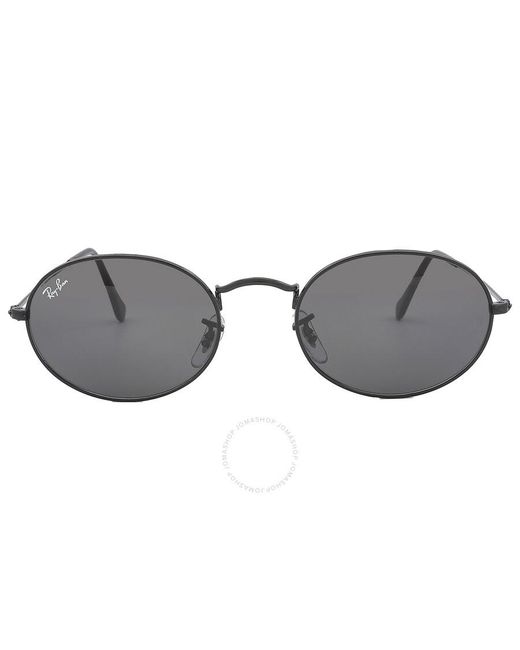 Ray-Ban Oval Dark Gray Sunglasses Rb3547 002/b1 54