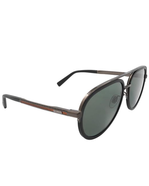 Chopard Gray Grey Pilot Sunglasses for men