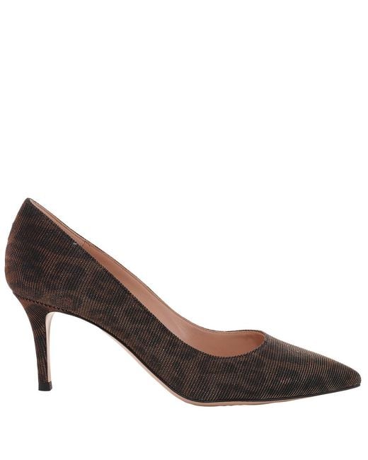 Gianvito Rossi Brown Gianvito 70 Leopard Pumps