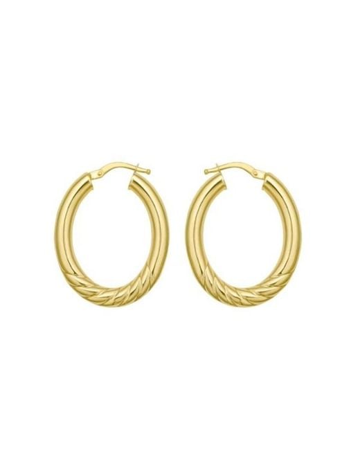 Tresorra Metallic 14K Twisted Medium Hoop Earrings