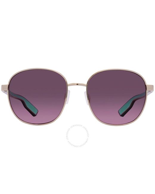 Costa Del Mar Purple Egret Rose Gradient Polarized Glass Round Sunglasses 6s4005 400515 55