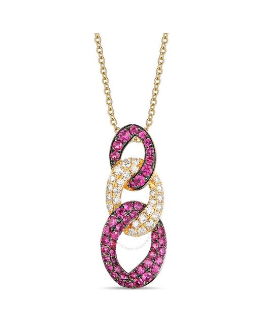 Le Vian Red Pendant Passion Ruby, Nude Diamonds Set