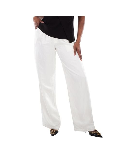 Anine Bing White Ladies Carrie Wide-Leg Trousers