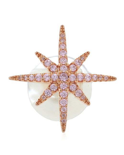 Apm Monaco Pink Meteorites Star Stud Earring