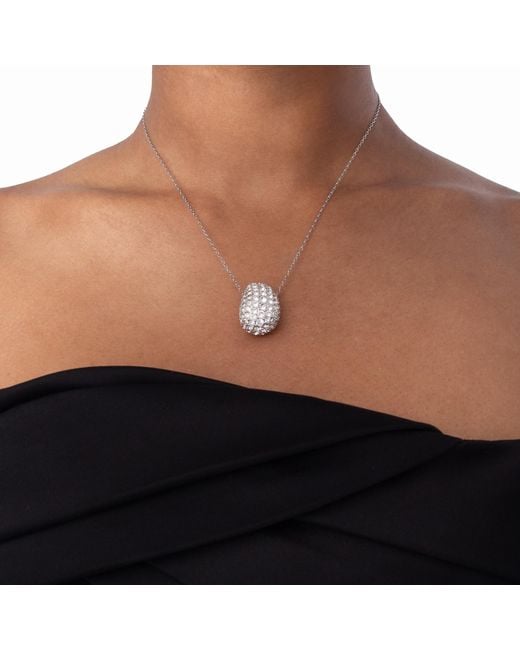 Swarovski White Sublima Pendant Rhodium Shiny Crystal