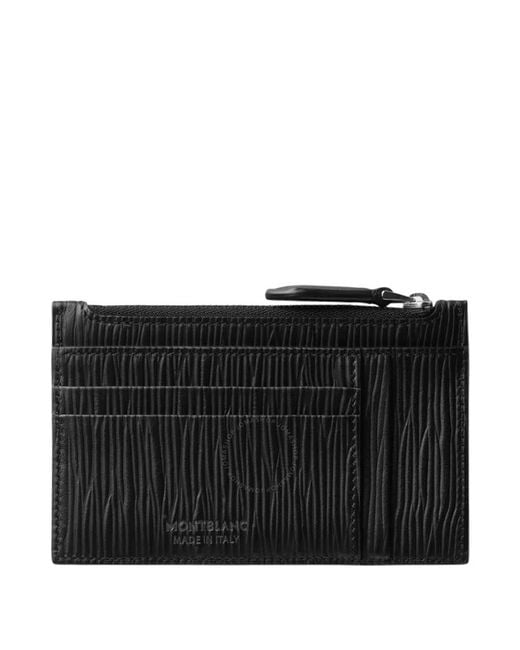 Montblanc Black Meisterstuck 8Cc Leather Card Holder for men