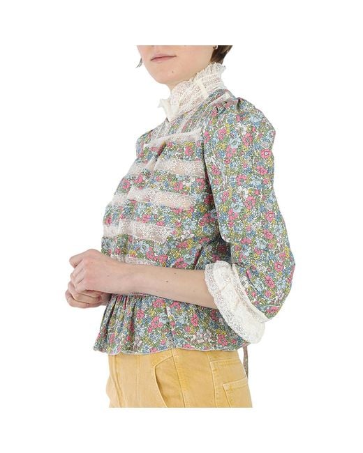 Marc Jacobs Gray Victorian Blouse