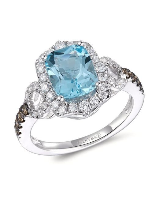 Le Vian Blue Ladies Tranquility Topaz Ring Set for men