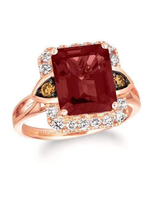 Le Vian Red Ladies Pomegranate Garnet Collection Rings Set