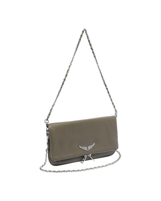Zadig & Voltaire Gray Rock Crossbody Bag
