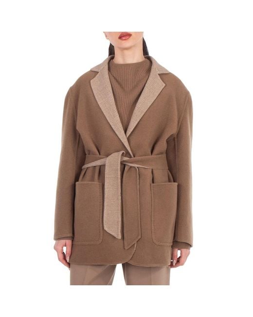 Max Mara Brown Mirko Oversized Reversible Jacket, Brand Size 38 Us for men
