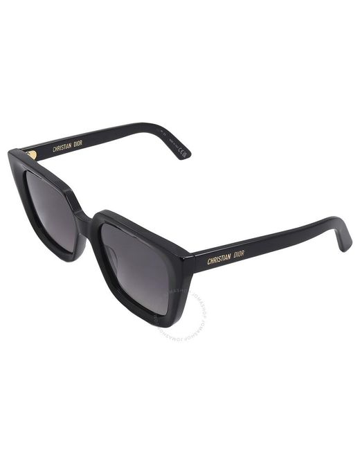 Dior Black Smoke Gradient Butterfly Sunglasses Midnight S1i Cd40092i 01b 53