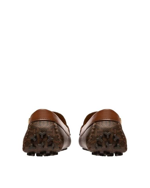 Bally Brown Lezy B-Monogram Tpu Drivers, Brand Size 36 Us