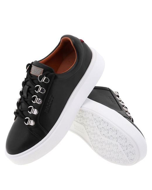 Bally Black Asaka Leather Low-Top Sneakers
